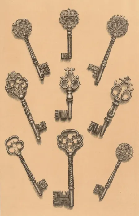 Framed Print : Chiselled Steel Keys Framed Print : Chiselled Steel Keys
