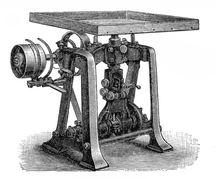 Framed Print : Chocolate making machine, table Framed Print : Chocolate making machine, table