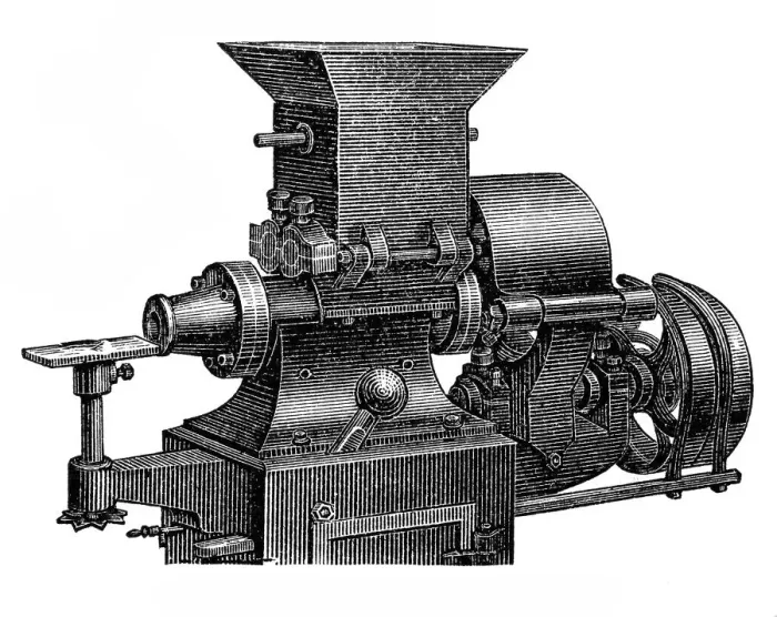 Framed Print : Chocolate making machine, Venting machine Framed Print : Chocolate making machine, Venting machine
