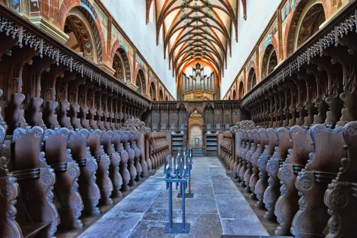 Framed Print : The choir of Maulbronn Monastery Framed Print : The choir of Maulbronn Monastery
