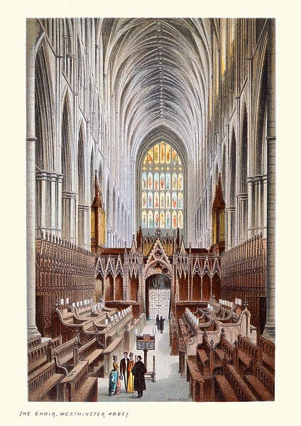 Choir of Westminster Abbey, Victorian London, 19th Century