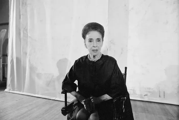 Framed Print : Choreographer Martha Graham Seated In Chair Framed Print : Choreographer Martha Graham Seated In Chair
