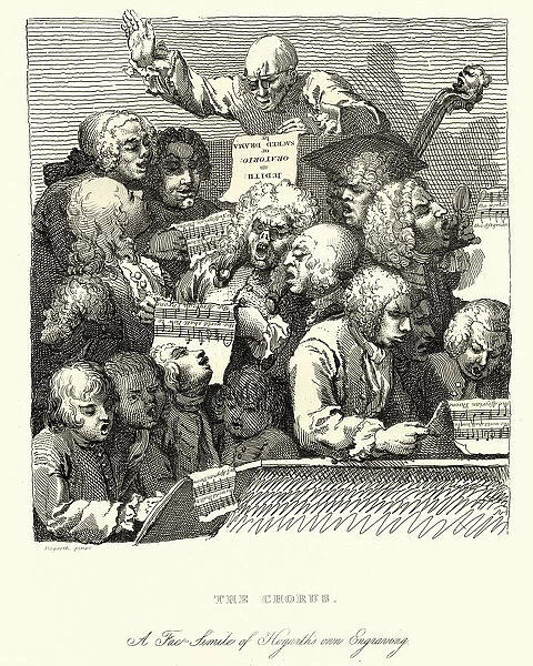 Chorus of Singers, or The Oratorio by William Hogarth