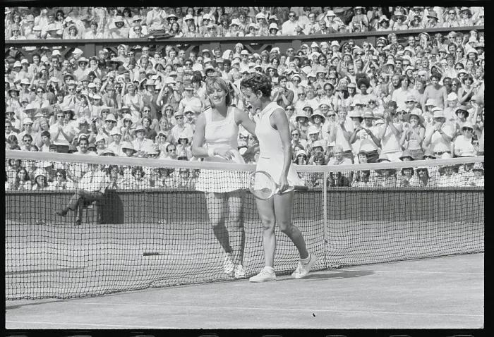 Framed Print : Chris Evert and Evonne Cawley Framed Print : Chris Evert and Evonne Cawley
