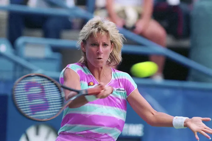 Framed Print : Chris Evert Hitting Forehand Framed Print : Chris Evert Hitting Forehand
