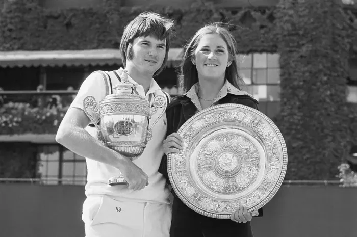 Framed Print : Chris Evert and Jimmy Connors Framed Print : Chris Evert and Jimmy Connors