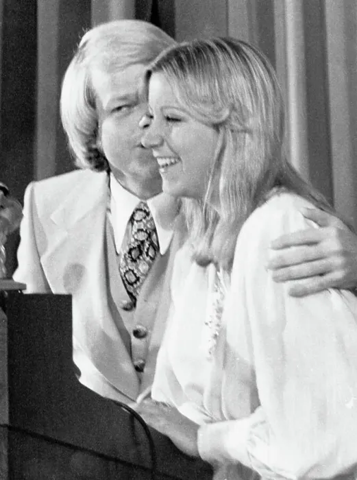Framed Print : Chris Evert and Jimmy Walker