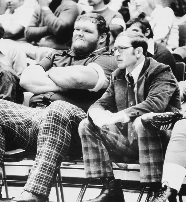 Framed Print : Chris Taylor and Dan Gable