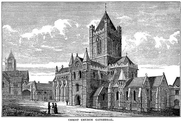 Christ Church Cathedral, Dublin (Victorian engraving)
