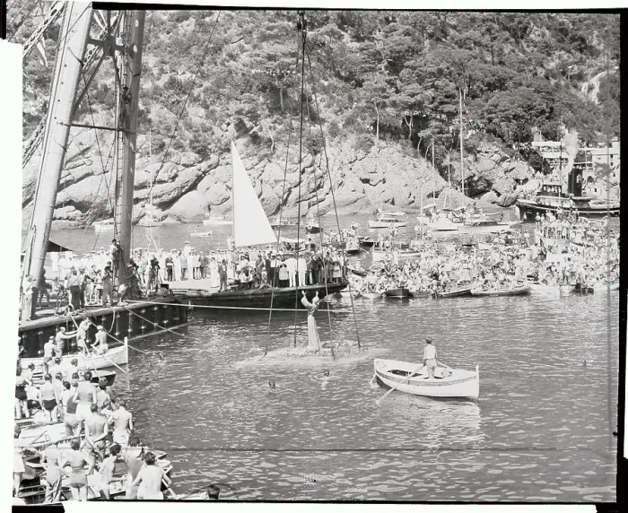 Framed Print : Christ of the Deeps Being Lowered into Water