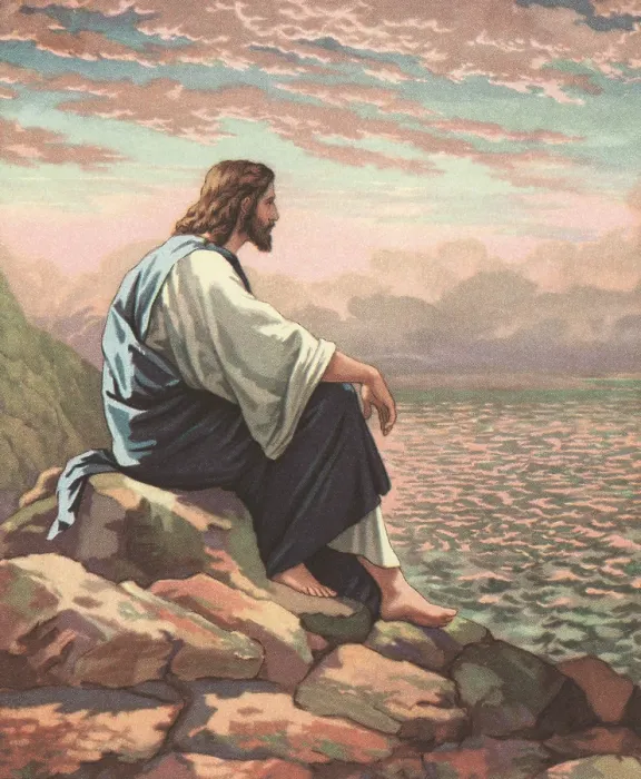 Framed Print : Christ By The Sea Framed Print : Christ By The Sea