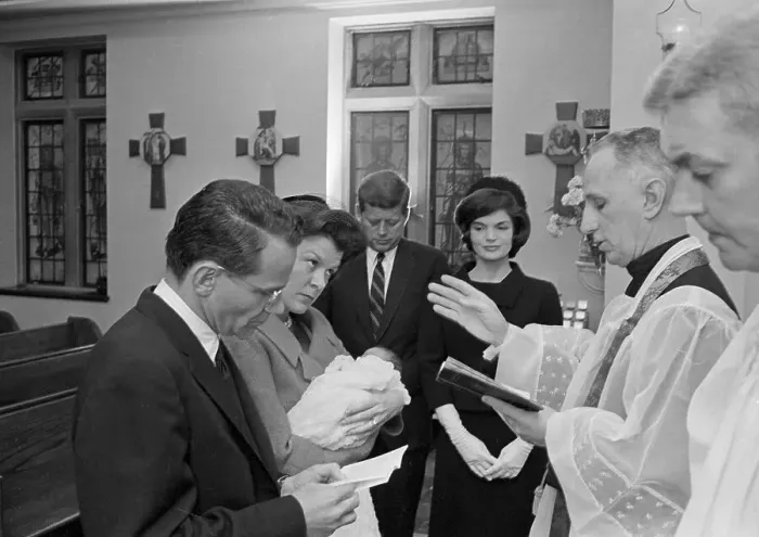 Framed Print : Christening of John F. Kennedy, Jr Framed Print : Christening of John F. Kennedy, Jr