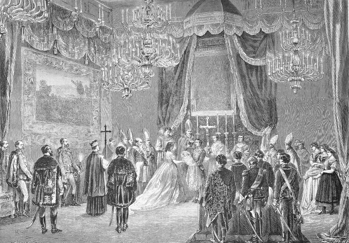 Framed Print : Christening of the newborn Archduchess of Austria in the village of Ofen, Austria, Marie Therese of Austria, Historic, digitally restored reproduction of an original 19th-century artwork, exact original date unknown Framed Print : Christening of the newborn Archduchess of Austria in the village of Ofen, Austria, Marie Therese of Austria, Historic, digitally restored reproduction of an original 19th-century artwork, exact original date unknown