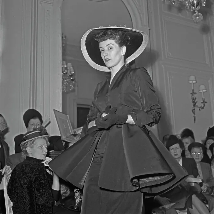 Framed Print : Christian Dior Summer 1948 Fashion Show Framed Print : Christian Dior Summer 1948 Fashion Show