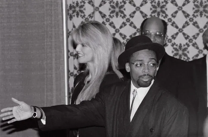 Framed Print : Christie Brinkley and Spike Lee Framed Print : Christie Brinkley and Spike Lee