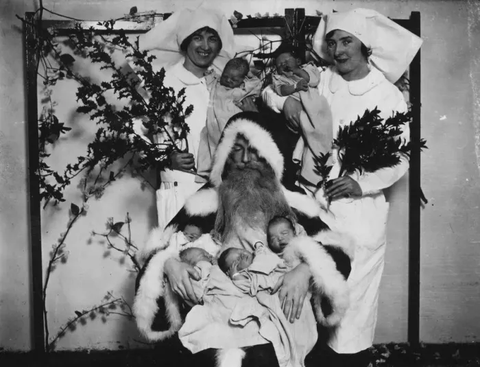Framed Print : Christmas Babies