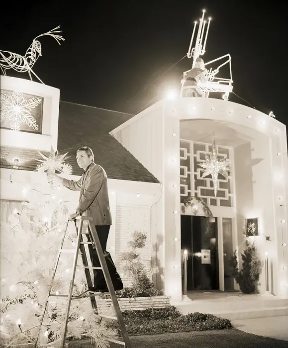 Framed Print : Christmas Decorations at Liberace's Home Framed Print : Christmas Decorations at Liberace's Home