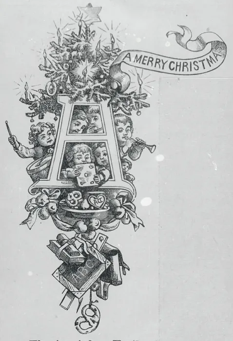 Framed Print : Christmas Initial Framed Print : Christmas Initial