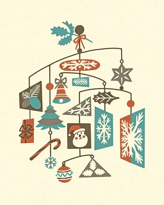 Framed Print : Christmas Mobile Framed Print : Christmas Mobile