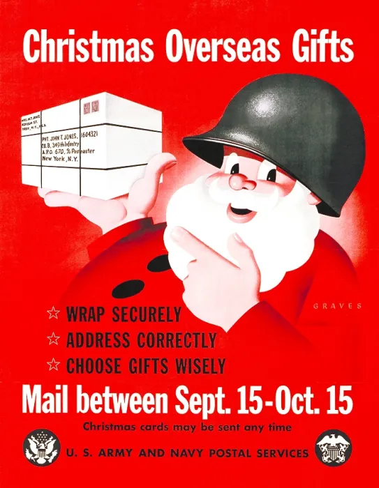 Framed Print : Christmas overseas gifts : mail between Sept. 15-Oct. 15