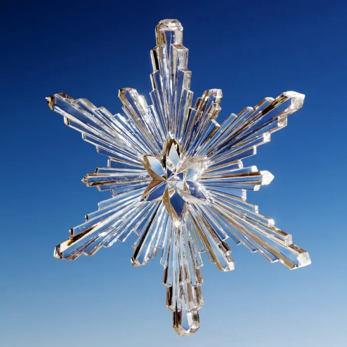 Framed Print : Christmas star as an ice crystal Framed Print : Christmas star as an ice crystal