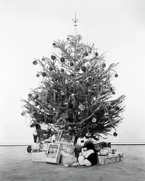 Framed Print : Christmas Tree with Presents and Toys Framed Print : Christmas Tree with Presents and Toys