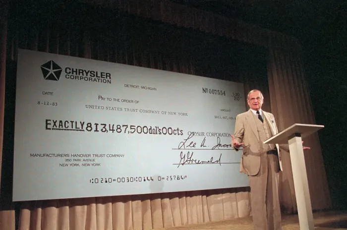 Framed Print : Chrysler Chairman Lee Iacocca at Press Conference Framed Print : Chrysler Chairman Lee Iacocca at Press Conference