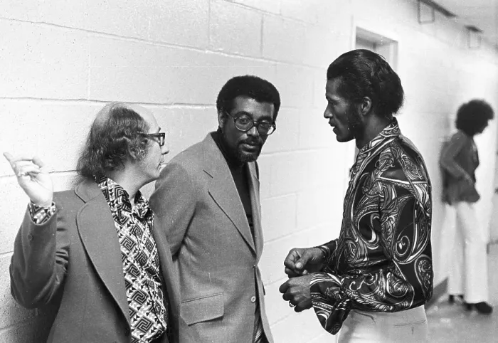 Framed Print : Chuck Berry And Record Producer Framed Print : Chuck Berry And Record Producer