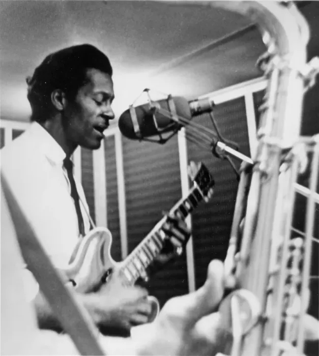 Framed Print : Chuck Berry In The Studio