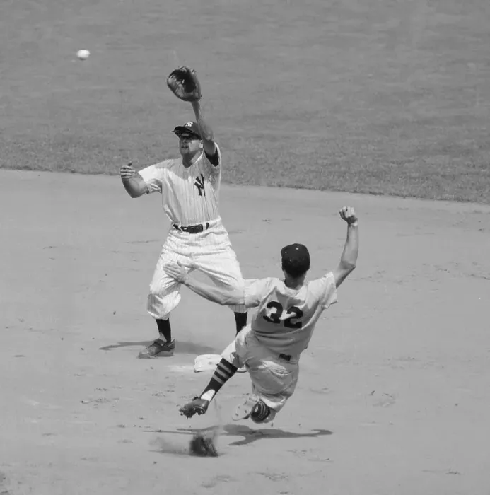 Framed Print : Chuck Diering Trying to Steal Second Base Framed Print : Chuck Diering Trying to Steal Second Base