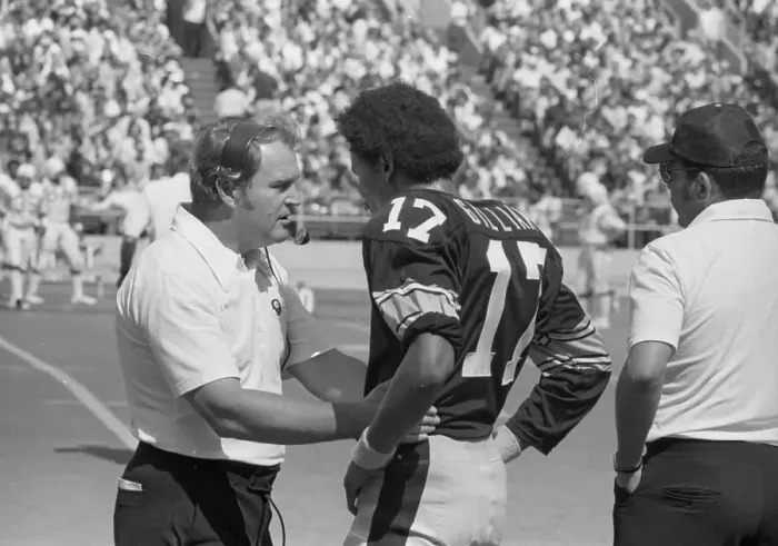 Framed Print : Chuck Noll and Joe Gilliam Framed Print : Chuck Noll and Joe Gilliam