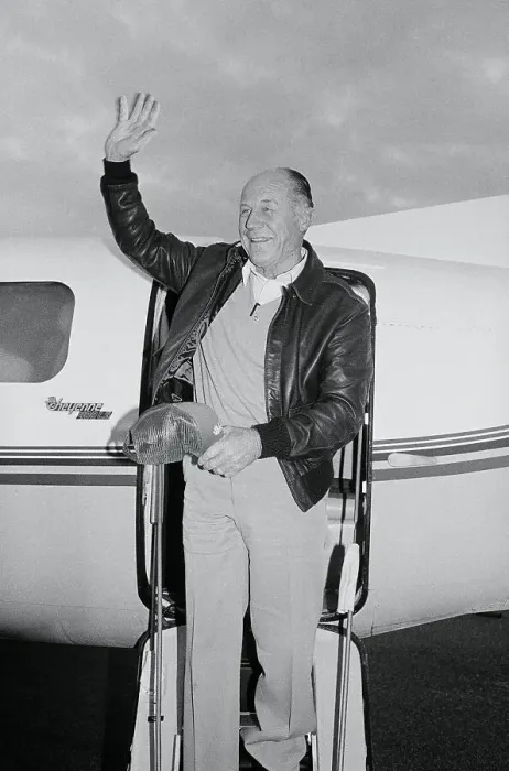 Framed Print : Chuck Yeager Waving From Plane Framed Print : Chuck Yeager Waving From Plane