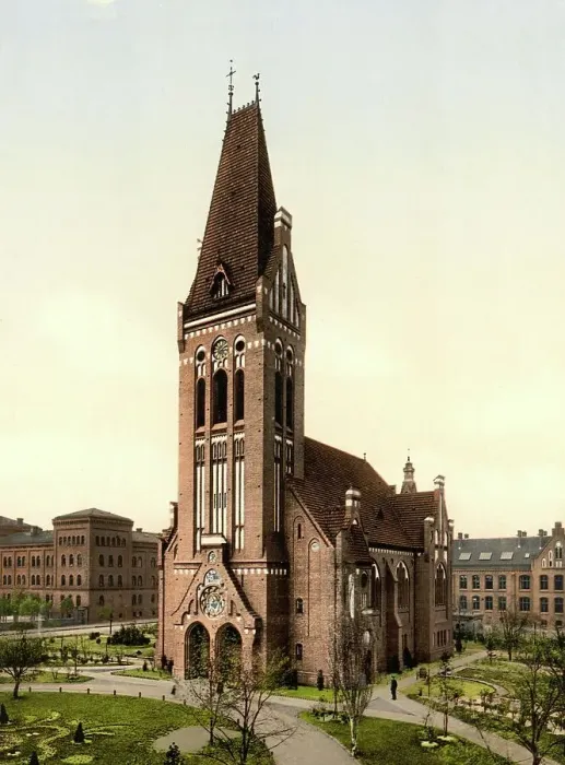 Framed Print : The church in Bromberg near Poznan, in Silesia, formerly Germany, today Bydgoszcz in Poland, Germany, Historic, digitally restored reproduction of a photochrome print from the 1890s Framed Print : The church in Bromberg near Poznan, in Silesia, formerly Germany, today Bydgoszcz in Poland, Germany, Historic, digitally restored reproduction of a photochrome print from the 1890s