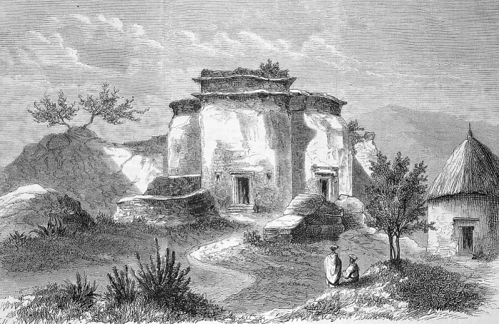 Framed Print : The Church of Dongola, Abyssinia, today Dunqula, Sudan, Historical, digitally restored reproduction of an original 19th century painting, exact original date not known