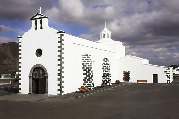 Church of Erimita de los Dolores near Mancha Blanca, Lanzarote, Canary Islands, Spain, Europe