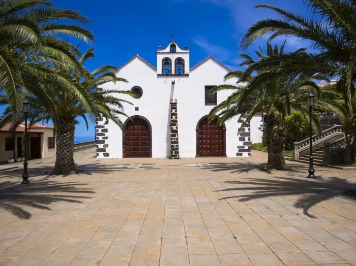 Framed Print : Church of Garafia, Plaza Baltazar Martin, Santo Domingo de Garafia, La Palma, Canary Islands, Spain Framed Print : Church of Garafia, Plaza Baltazar Martin, Santo Domingo de Garafia, La Palma, Canary Islands, Spain
