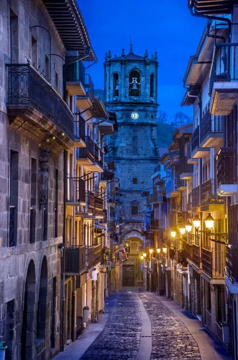 Framed Print : Church of Getaria, Guipuzcoa, Basquen Country, Spain