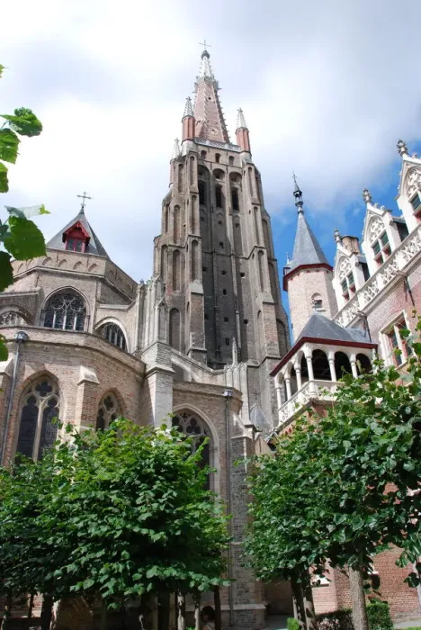 Framed Print : The Church of Our Lady Bruges and its bell tower Framed Print : The Church of Our Lady Bruges and its bell tower