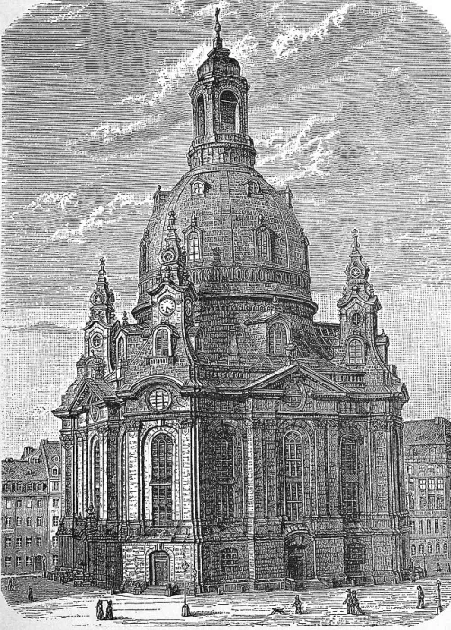 Framed Print : The Church of Our Lady in Dresden, Saxony, Germany, in 1890, Historic, digitally restored reproduction of an original 19th-century artwork Framed Print : The Church of Our Lady in Dresden, Saxony, Germany, in 1890, Historic, digitally restored reproduction of an original 19th-century artwork
