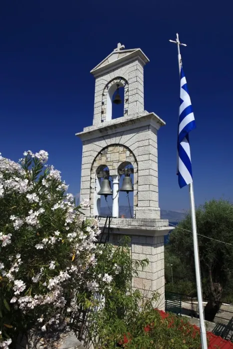 Framed Print : Church at Loustri village, Corfu Island Framed Print : Church at Loustri village, Corfu Island