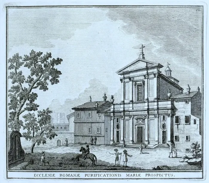 Framed Print : Church of the Purification of Mary, at S. Pietro in Vinculis, historic Rome, Italy, digital reproduction of an original 17th century artwork, original date unknown Framed Print : Church of the Purification of Mary, at S. Pietro in Vinculis, historic Rome, Italy, digital reproduction of an original 17th century artwork, original date unknown