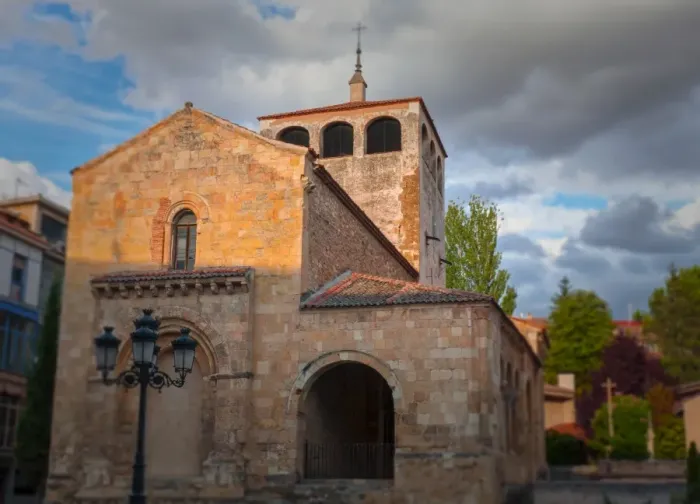 Framed Print : Church of San Clemente illuminated by the setting sun. Segovia Framed Print : Church of San Clemente illuminated by the setting sun. Segovia