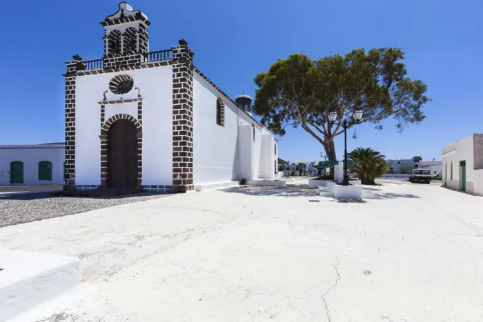 Framed Print : Church of Santo Cristo de las Aguas, Guatiza, Lanzarote, Canary Islands, Spain Framed Print : Church of Santo Cristo de las Aguas, Guatiza, Lanzarote, Canary Islands, Spain