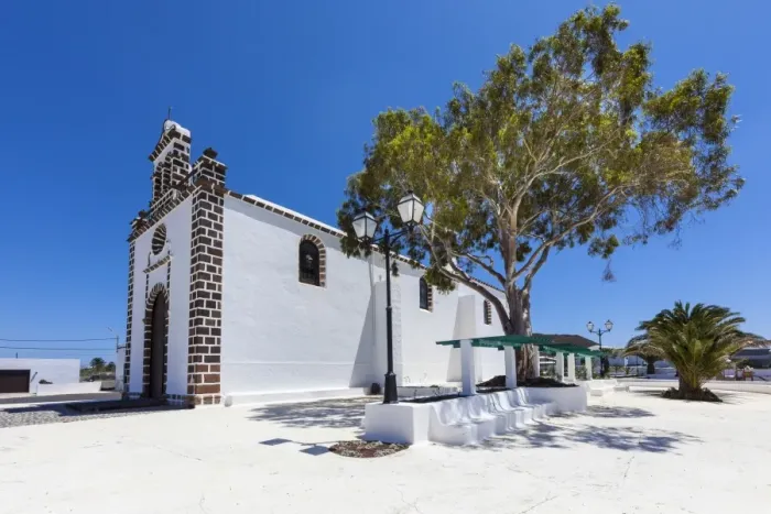 Framed Print : Church of Santo Cristo de las Aguas, Guatiza, Lanzarote, Canary Islands, Spain Framed Print : Church of Santo Cristo de las Aguas, Guatiza, Lanzarote, Canary Islands, Spain