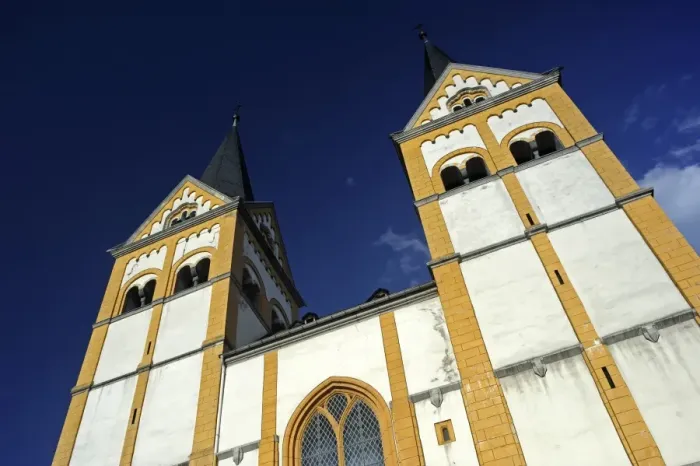 Framed Print : Church of St. Florian, Koblenz, Rhineland-Palatinate, Germany, Europe Framed Print : Church of St. Florian, Koblenz, Rhineland-Palatinate, Germany, Europe