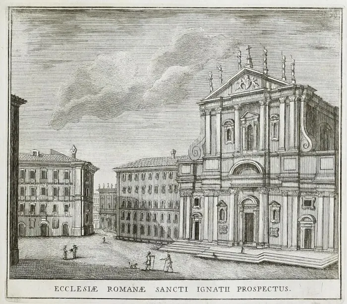Framed Print : Church of St. Ignatius, behind the Roman College, historical Rome, Italy, digital reproduction of an original 17th century painting, original date unknown Framed Print : Church of St. Ignatius, behind the Roman College, historical Rome, Italy, digital reproduction of an original 17th century painting, original date unknown