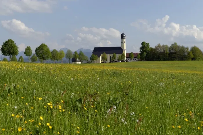 Framed Print : Church of St. Marinus and Anianus, Wilparting near Irschenberg, Mt Wendelstein at the back, Upper Bavaria, Bavaria, Germany Framed Print : Church of St. Marinus and Anianus, Wilparting near Irschenberg, Mt Wendelstein at the back, Upper Bavaria, Bavaria, Germany