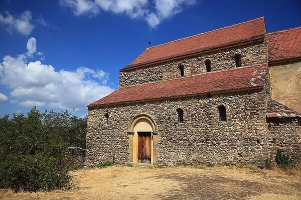 The Church of St. Michael at Michelsberg in Transylvania, near Cisnadie, Romania