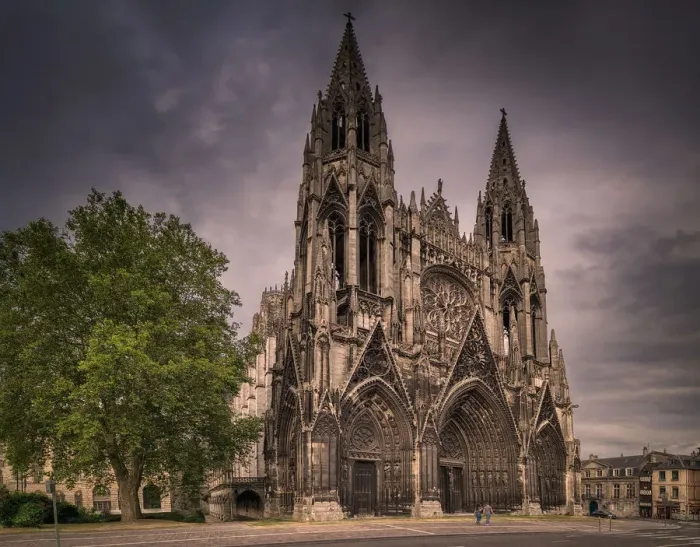 Framed Print : Church of St Ouen, Rouen, Normandy, France, Europe Framed Print : Church of St Ouen, Rouen, Normandy, France, Europe