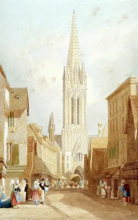 Framed Print : The Church of St Pierre, Caen, Normandy, 1818, France, Historical, digitally restored reproduction from a 19th century original Framed Print : The Church of St Pierre, Caen, Normandy, 1818, France, Historical, digitally restored reproduction from a 19th century original